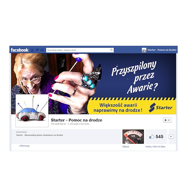 Starter's fan page on Facebook